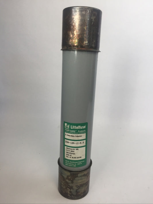 LITTELFUSE 230-12R-1C-5.5 R-RATED MOTOR PROTECTION 5.5KV 230(12R)AMPS POWR-GARD0