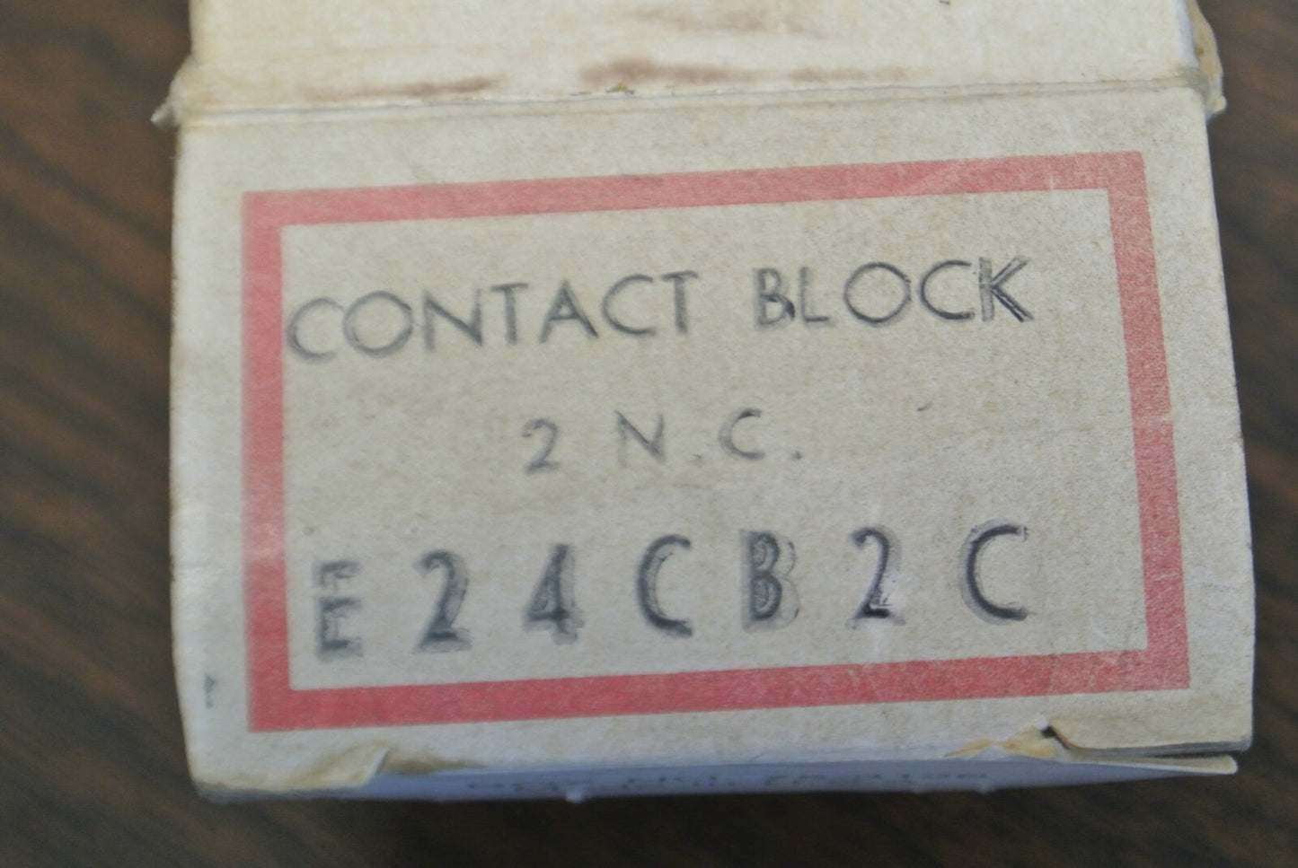 CUTLER-HAMMER E24CB2C CONTACT BLOCK / 2 N.C. CONTACTS / NEW SURPLUS / E24CB211