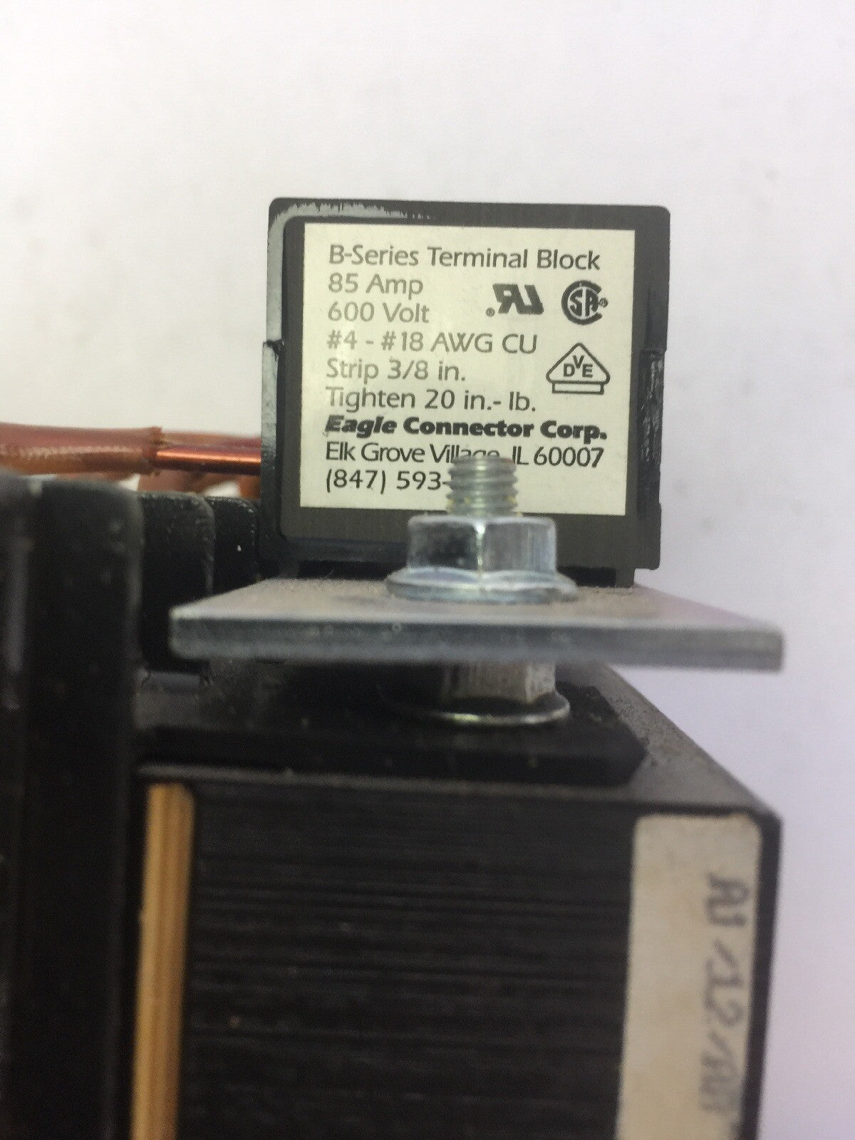 TCI KLR18CTB THREE PHASE LINE REACTOR 600V 60HZ 18A 3PH 24.0V. IZ @ 18A 9