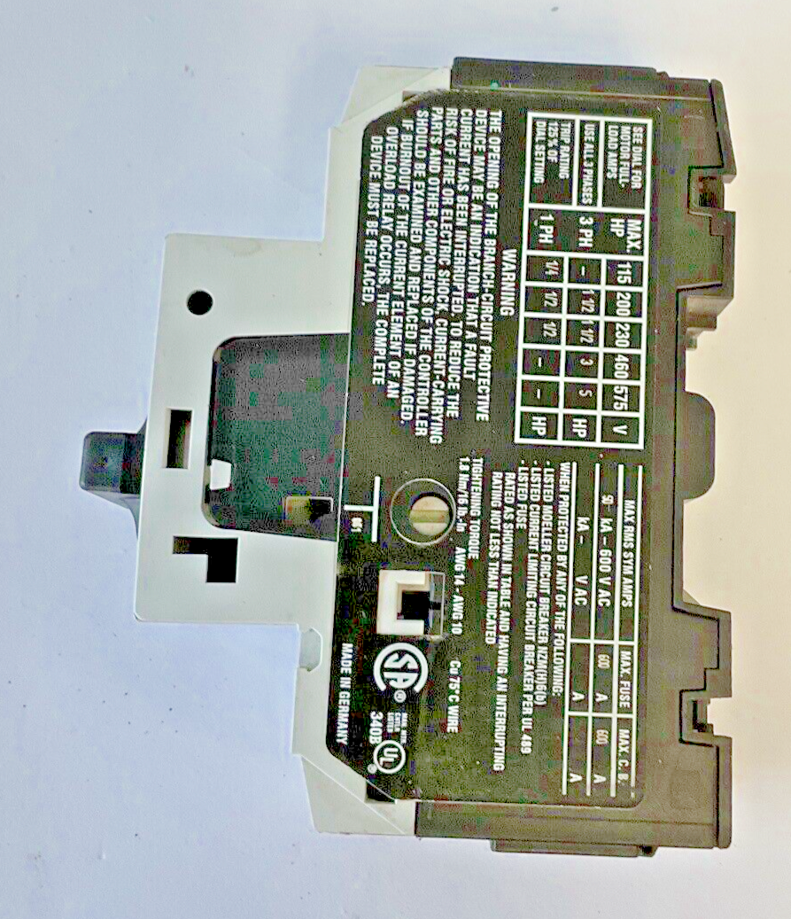 MOELLER PKZM0-6.3 CIRCUIT BREAKER SER.02 600VAC4