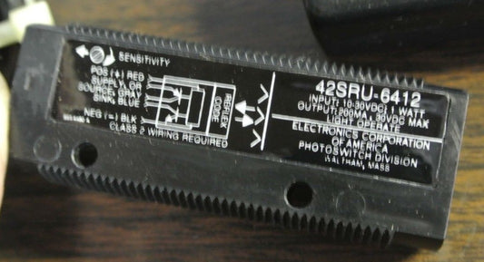 ELECTRONICS CORP of AMERICA 42SRU-6412 REFLEX CODE READER / PHOTOSWITCH0