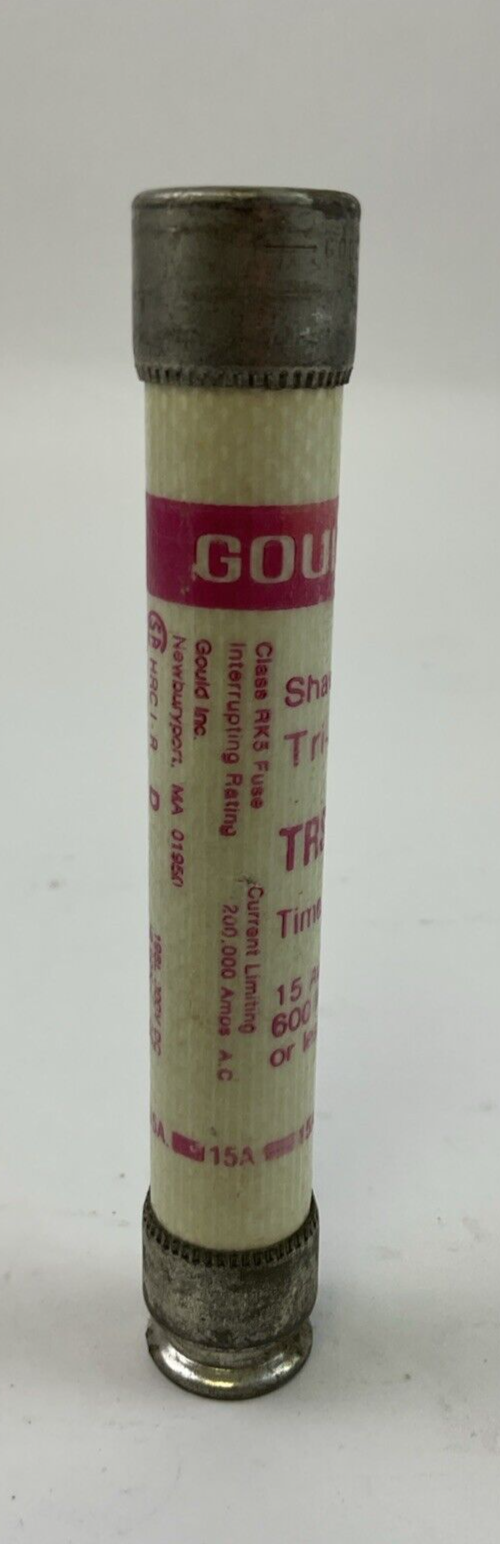 GOULD SHAWMUT TRI-ONIC TRS15R TIME DELAY FUSE 600VAC 15A (LOT OF 7)5