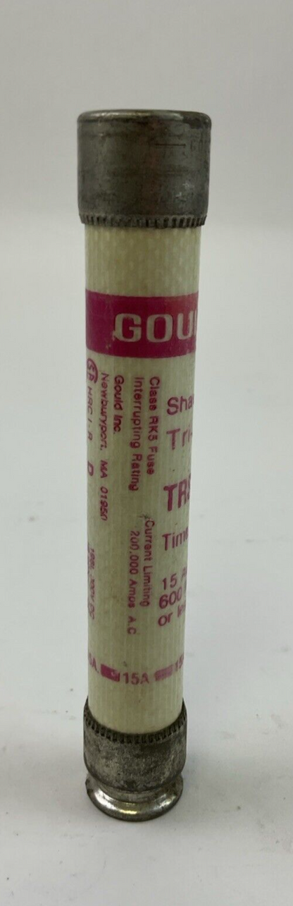 GOULD SHAWMUT TRI-ONIC TRS15R TIME DELAY FUSE 600VAC 15A (LOT OF 7)5