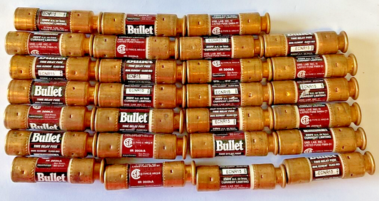 BUSSMANN ECNR15 BULLET FUSE 250VAC 15AMP RK5***LOTOF27****0