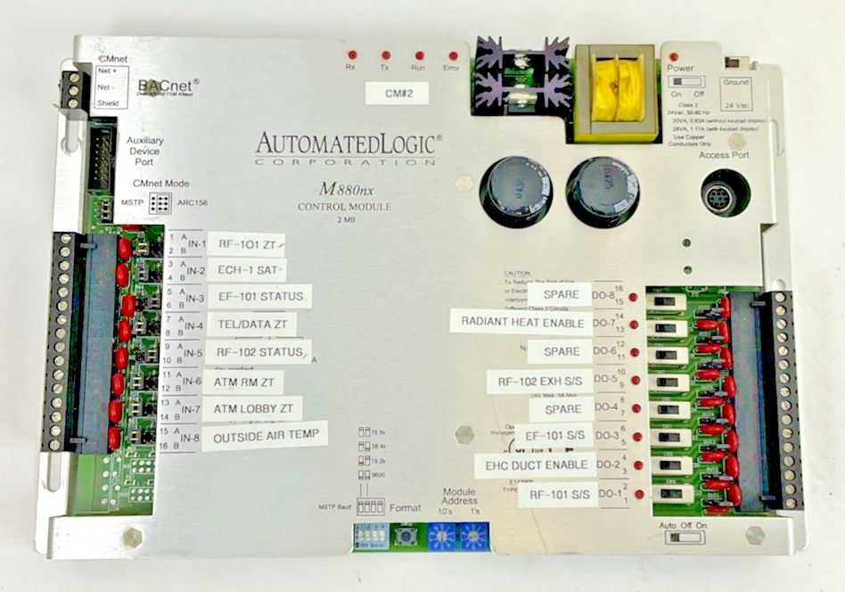 AUTOMATED LOGIC M880NX CONTROL MODULE 2MB BACNET0