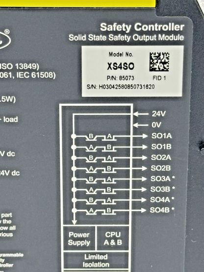 BANNER - XS4so - SAFETY CONTROLLER EXPANSION MODULE - 4 PAIR PNP SAFETY OUTPUTS8