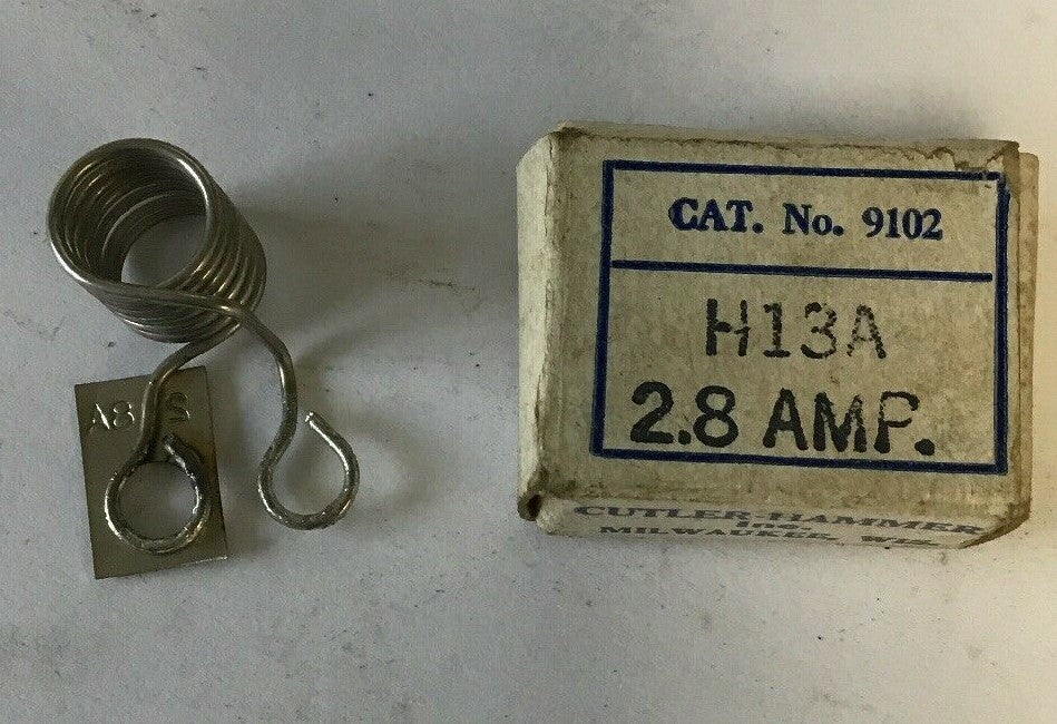 CUTLER HAMMER 9102 H13A 2.8AMP HEATER****LOTOF7****1