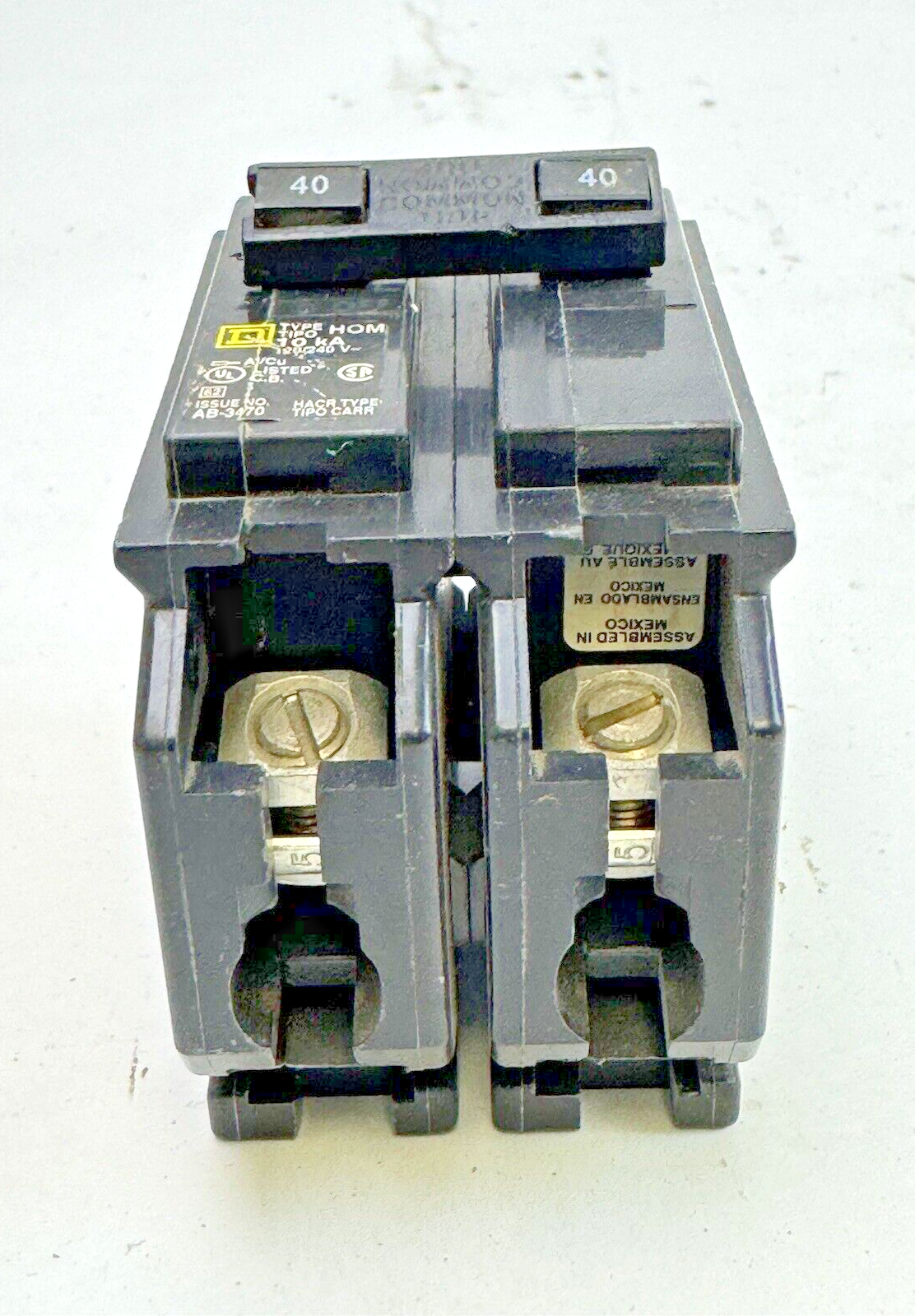 SQUARE D **LOT OF 8** HOM240 - CIRCUIT BREAKERS - 2 POLE/ 40 A/ 240 VAC4