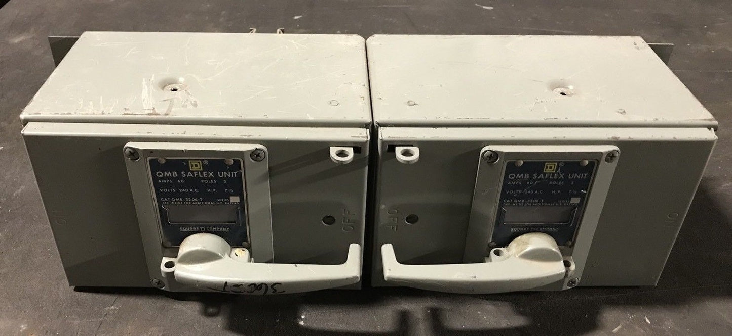 Square D QMB-3206-T Saflex Unit 60 amp, 3-pole, 240 VAC QMB3206T twin 0