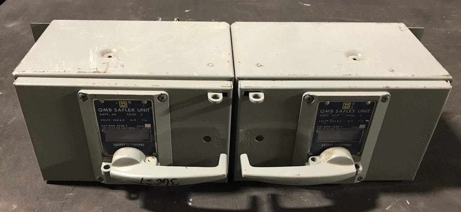 Square D QMB-3206-T Saflex Unit 60 amp, 3-pole, 240 VAC QMB3206T twin 0