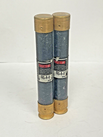 FUSETRON FRS-R-8 FUSES  8A 600V ***LOTOF2*** (FUSES MAY LOOK DIFFERENT)0