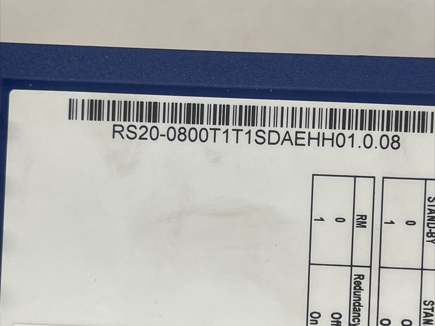 HIRSCHMANN RS20-0800T1T1SDAEHH01.0.08 RAIL SWITCH1