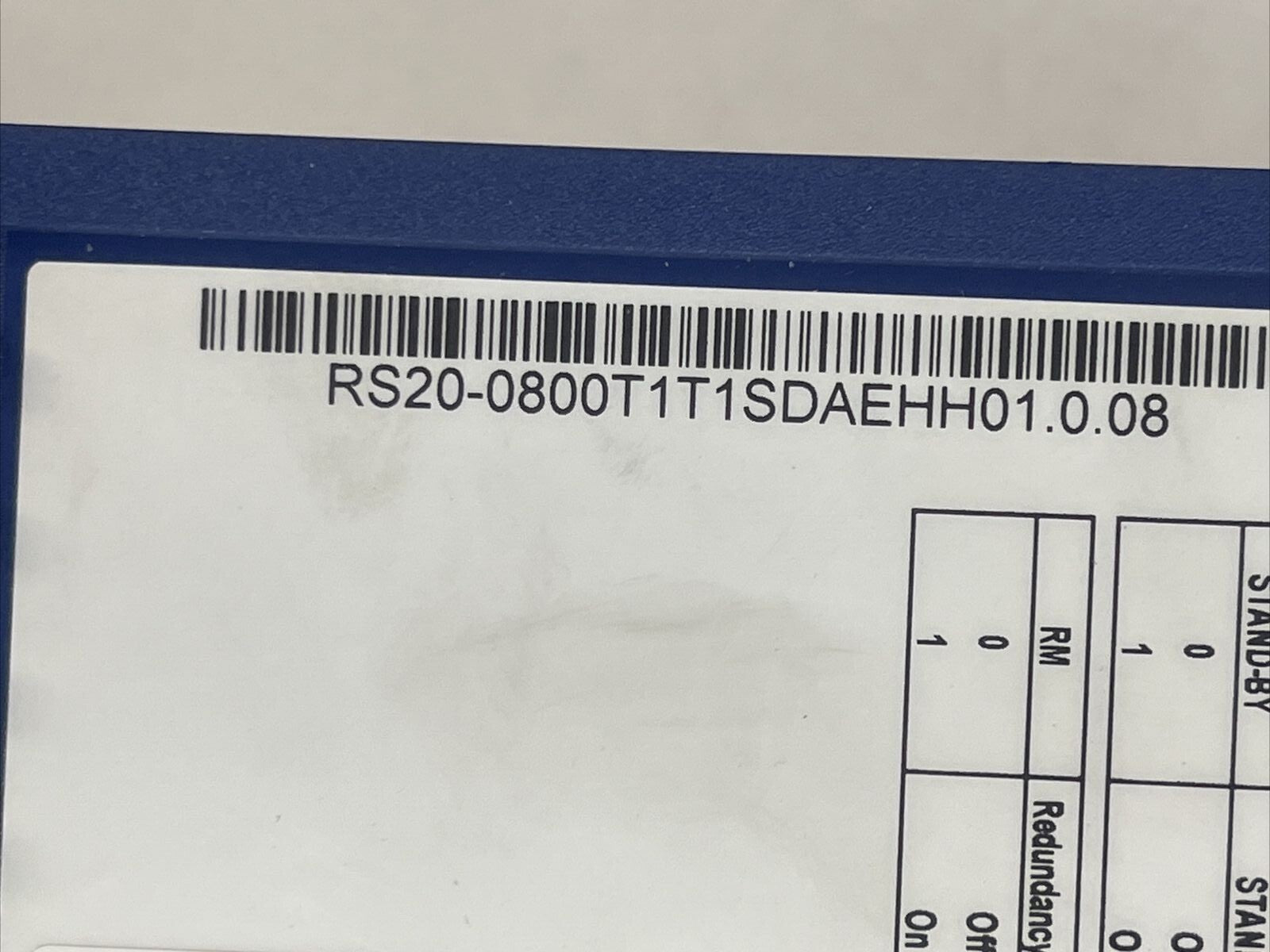 HIRSCHMANN RS20-0800T1T1SDAEHH01.0.08 RAIL SWITCH1