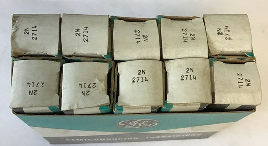 GENERAL ELECTRIC 2N 2714 SEMICONDUCTOR TRANSISTORS***LOTOF10***0
