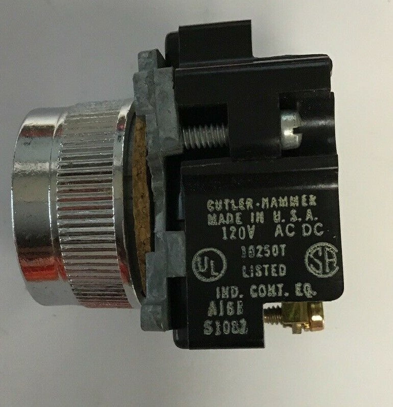 CUTLER HAMMER 10250T201 INDICATING LIGHT W/O BULB & COVER 120VAC/DC1