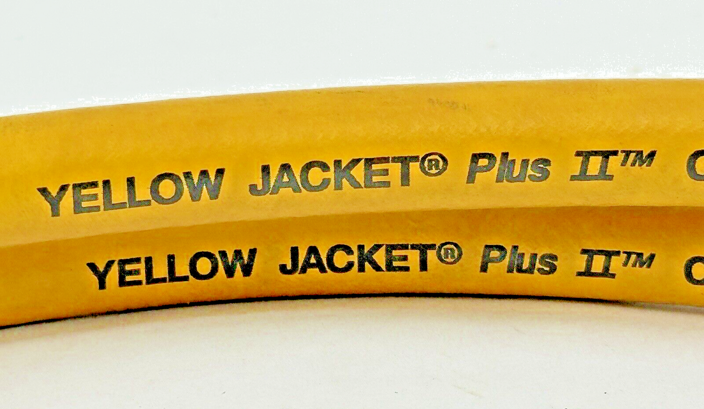 YELLOW JACKET - PLUS II 60" 1/4" CHARGING HOSE - YELLOW - 3000 PSI / 600 PSI3
