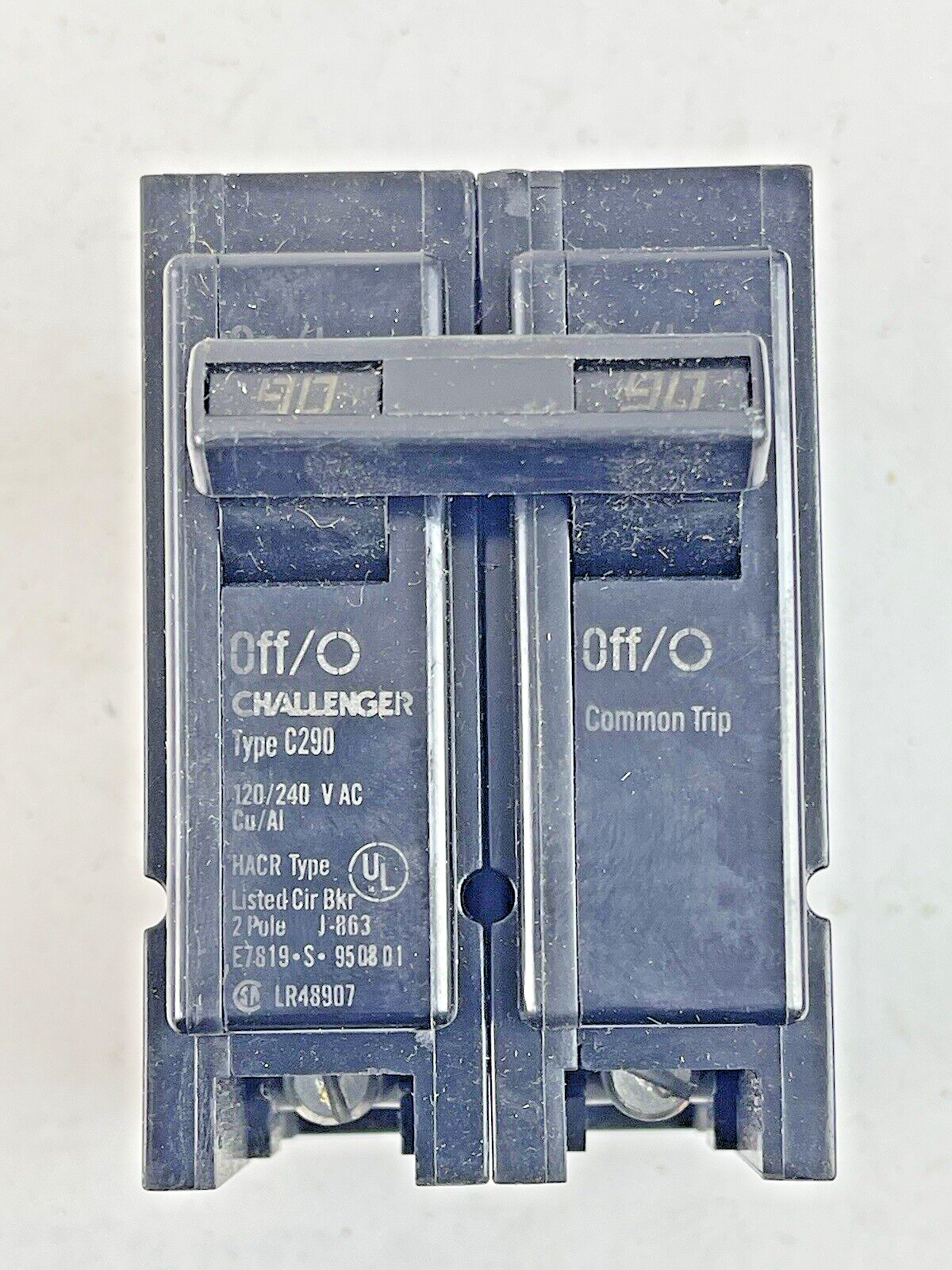 CHALLENGER *BOX OF 5* - C290 - 90A, 2 POLE TYPE C CIRCUIT BREAKERS, 120/240 VAC3