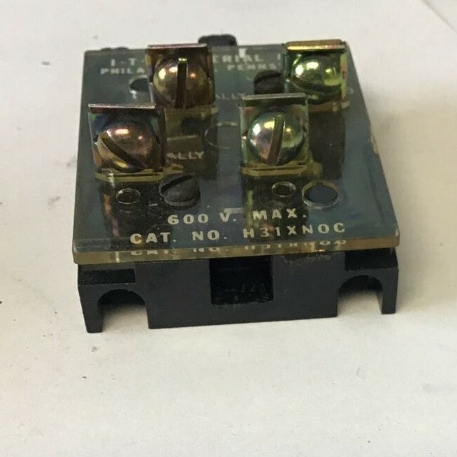 ITE H31XNOC CONTACT BLOCK 600V 4