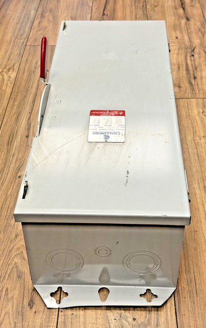 CHALLENGER - HD3630 - SAFETY SWITCH - 100 AMP, 3 POLE, 600 VAC, NEMA TYPE 13