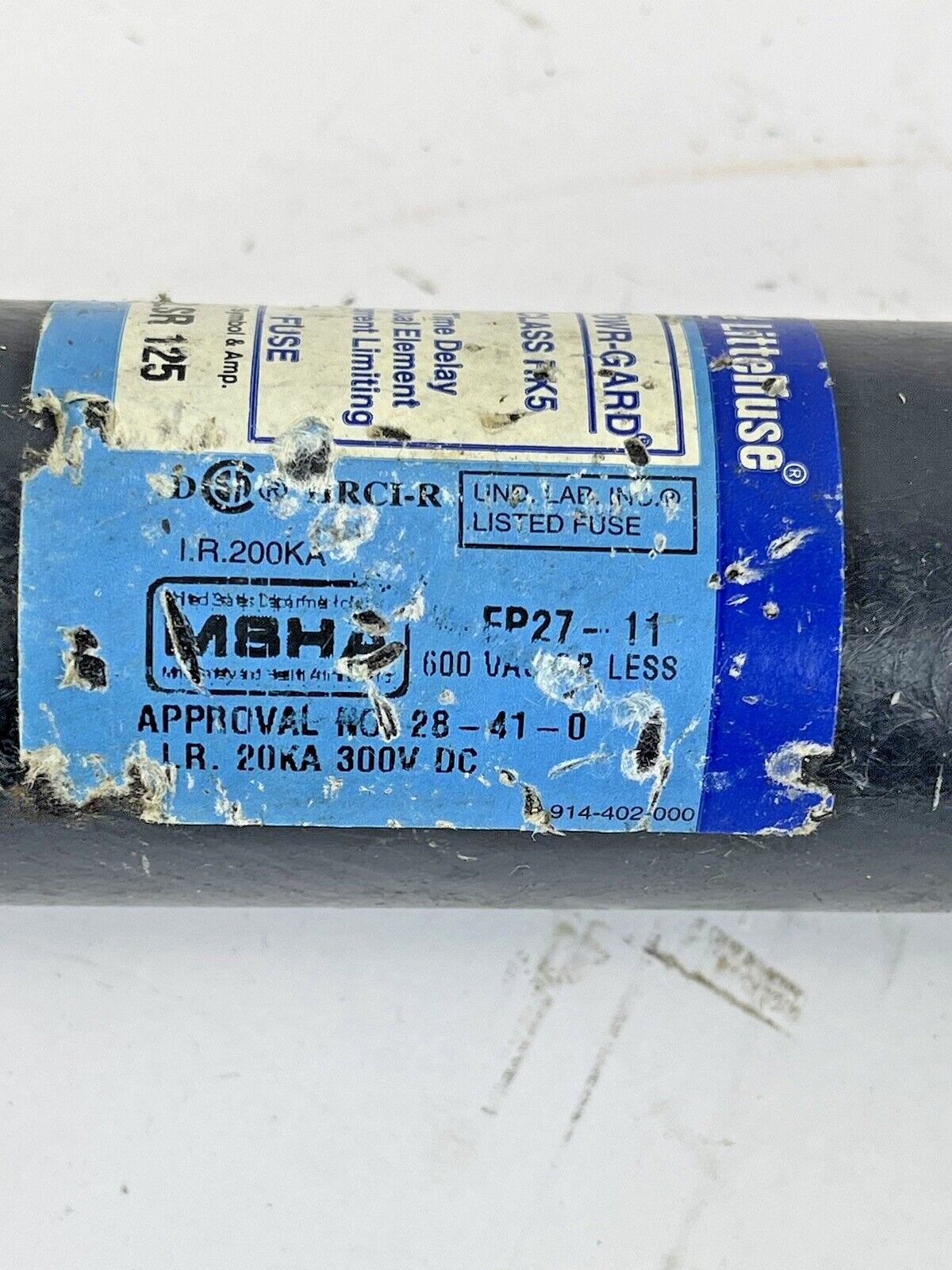 LITTELFUSE - FLSR 125- DUAL-ELEMENT/ TIME-DELAY/ CURRENT LIMITING - 125A, 600V3