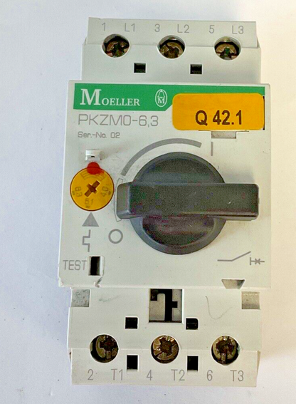MOELLER PKZM0-6.3 CIRCUIT BREAKER SER.02 600VAC0