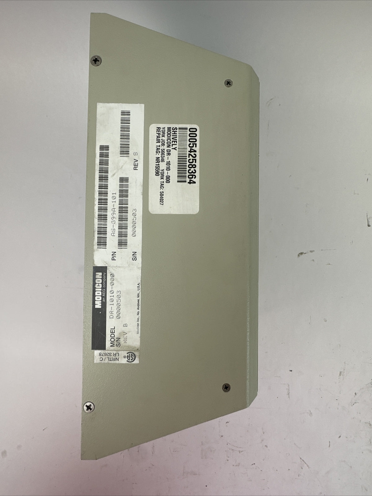 MODICON DR-1010-000 REV B CYBERLINE 1000A SERVO DRIVE AS-399A-101 REV S3