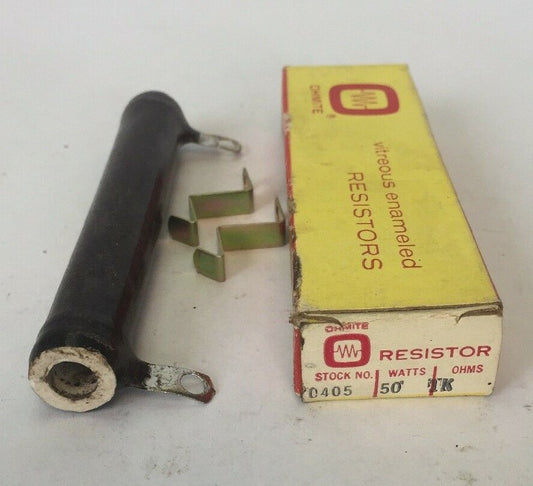 OHMITE 270-50K-40 RESISTOR NO. 0405 1K OHMS 50 WATTS (LOT OF 6)0