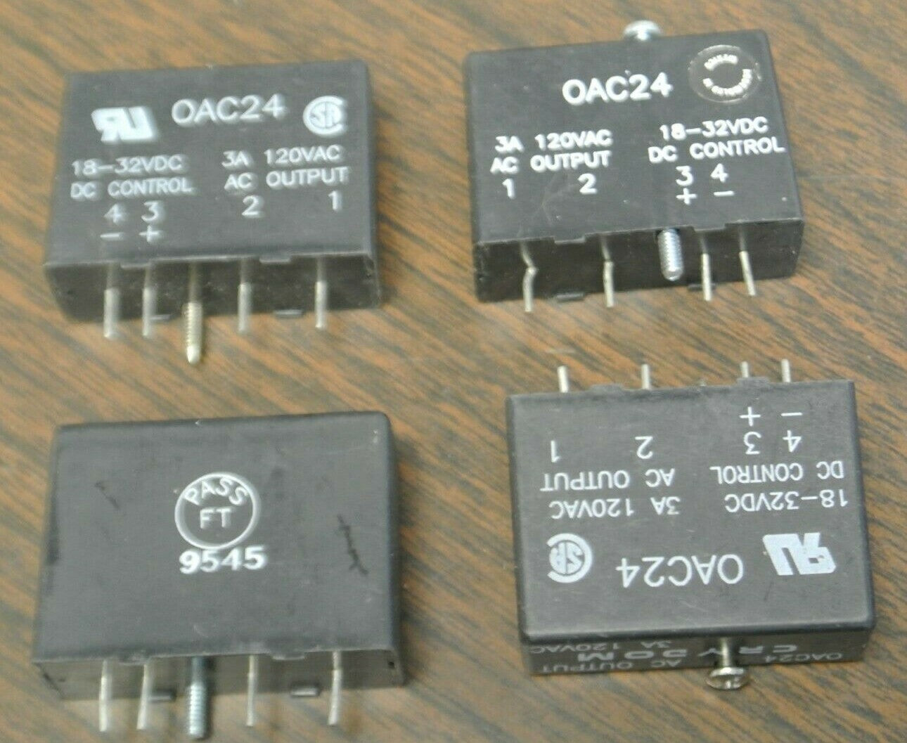 LOT of 4 / CRYDOM OAC24 AC OUTPUT MODULE / 3A 120VAC / 18-32VDC4