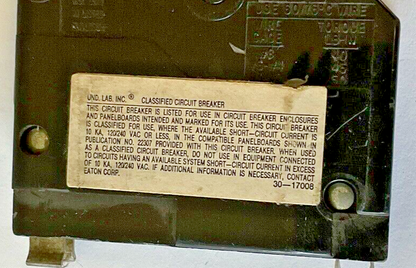 EATON CHQ1045 CIRCUIT BREAKER 45A 120/240VAC 1POLE4