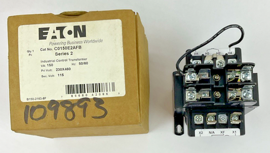 EATON C0150E2AFB CONTROL TRANSFORMER SER.2 150VA 50/60HZ PRIM:230x460V SEC:115V0