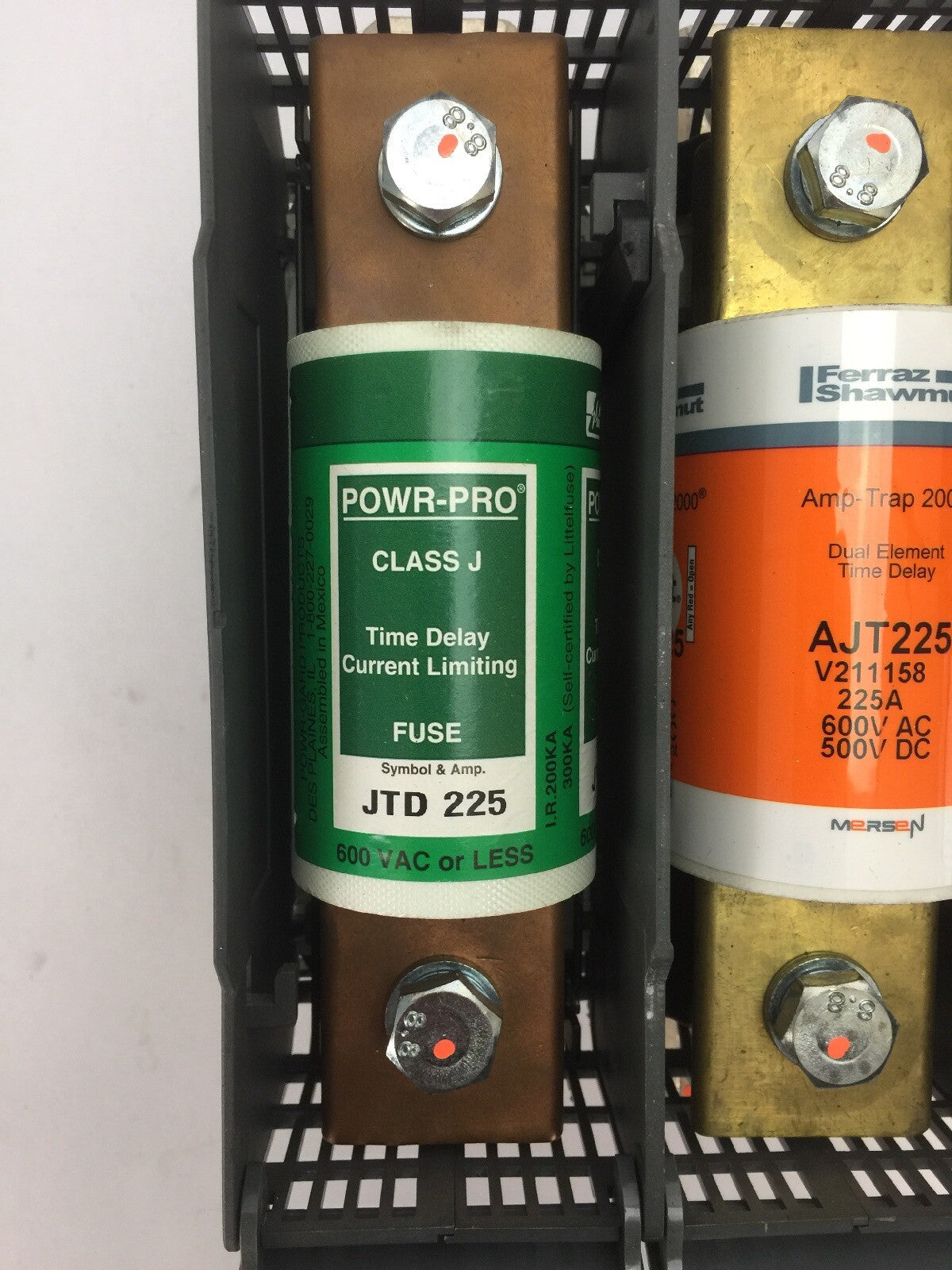 ABB OS400J03 FUSIBLE DISCONNECT SWITCH 600VAC 400A W/ AJT225 & JTD225 FUSE 225A1