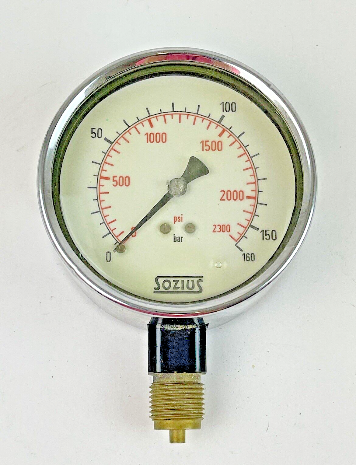 SOZIUS - GRM-150/10 - LIQUID GAUGE - 4" DIAMETER, 3/4" NPT BOTT CONN, 0-2300 PSI0