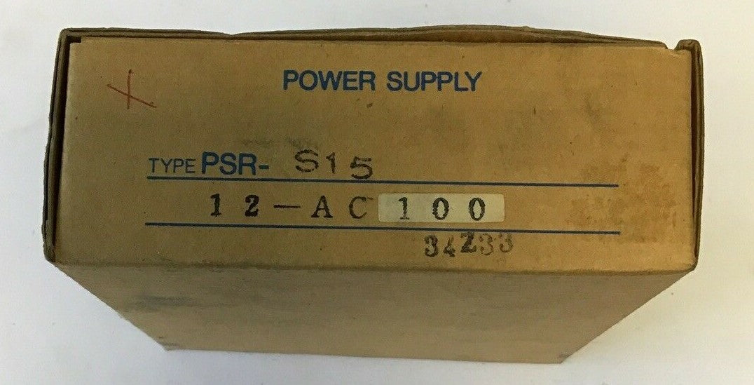 IDEC PSR-S15 PWER SUPPLY 85-132VAC 47-440HZ 105-170VDC  12V 1.2A1