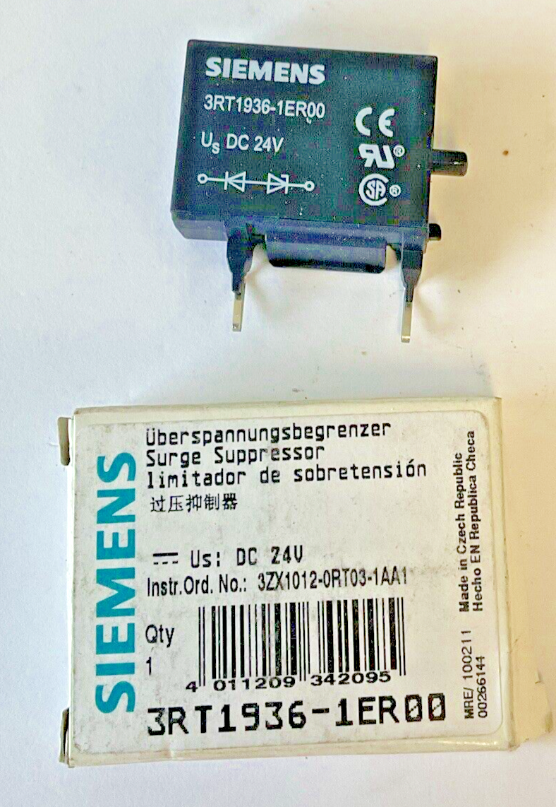 SIEMENS 3RT1936-1ER00 SURGE SUPPRESSOR 24VDC****LOTOF2****2