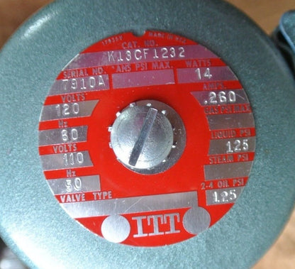 ITT GENERAL CONTROLS K13CFR1232 - MAGNETIC 3-WAY VALVE - NEW SURPLUS in BOX1