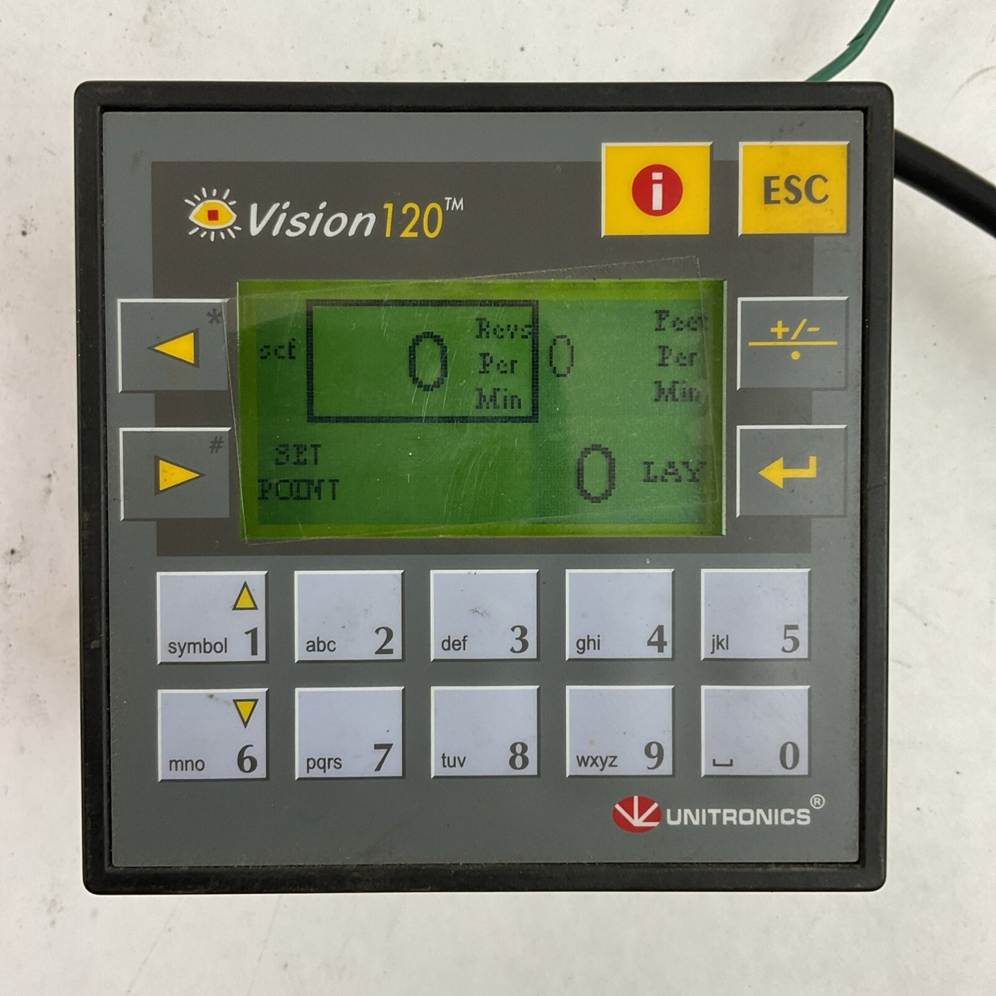 UNITRONICS V120-22-R2C GRAPHIC OPERATOR PANEL PROGRAMABLE CONTROLLER 12/24VDC0