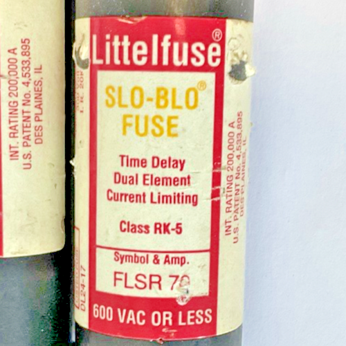 LITTLEFUSE FLSR70 FUSE TIME DELAY 600VAC CLASS RK-5 SLO-BLO ***LOTOF3***1