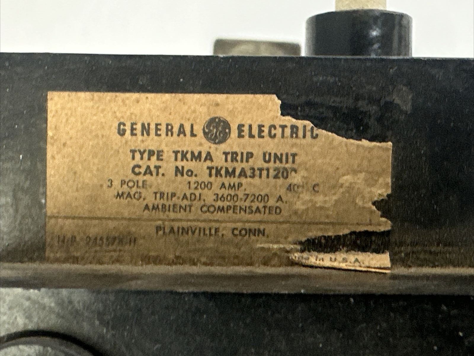 GE TKMA3T1200 TRIP UNIT 1200A 3POLE1