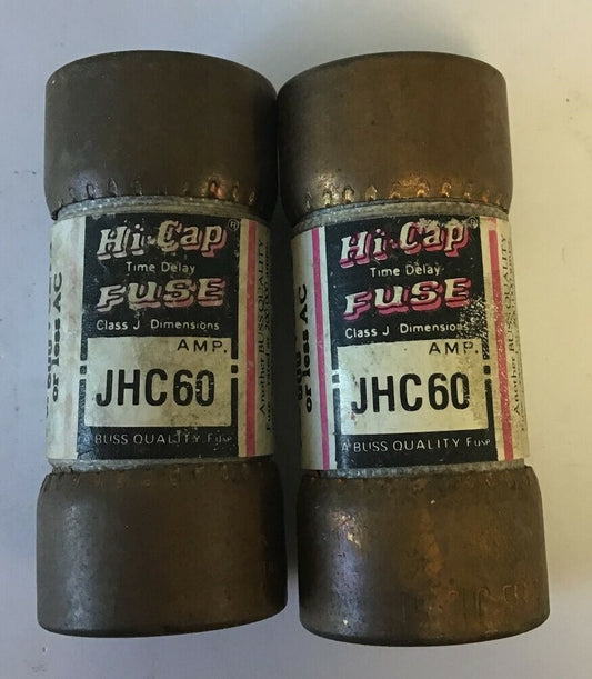 BUSS JHC 60 HI-CAP FUSE 600VAC CLASS J ***LOTOF2***0