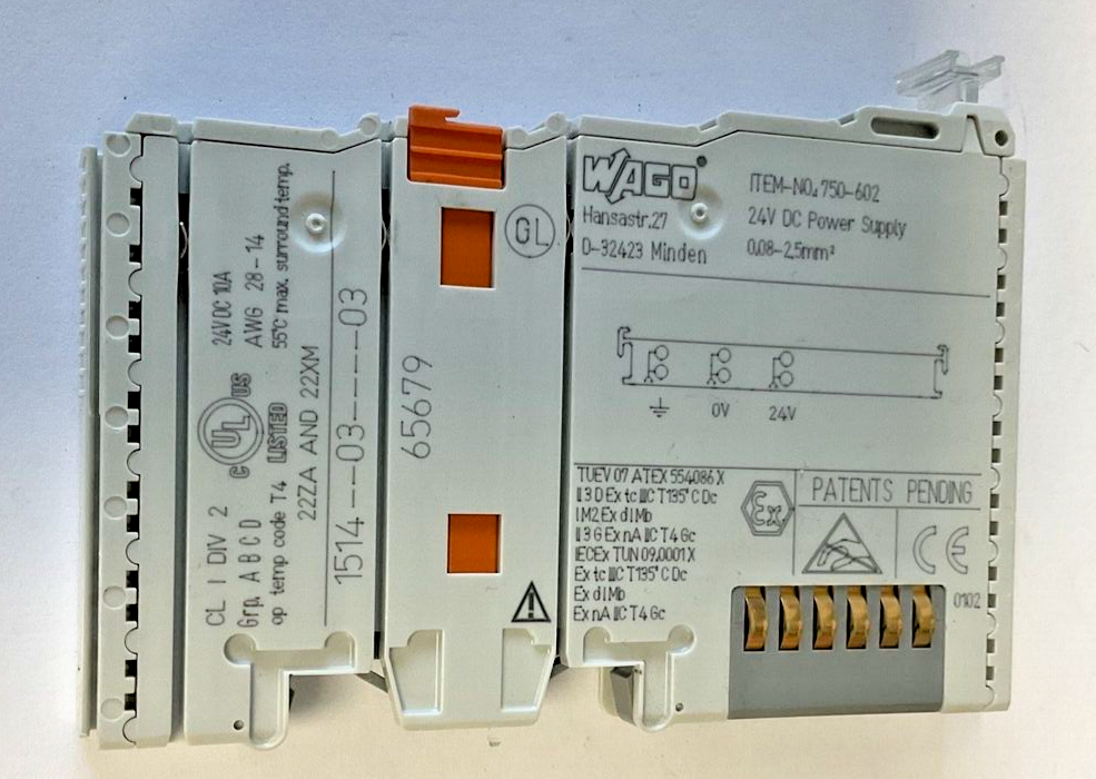 WAGO 750-602(2) DC POWER SUPPLY 24VDC / 750-600(2) END MODULE ***LOTOF4***1