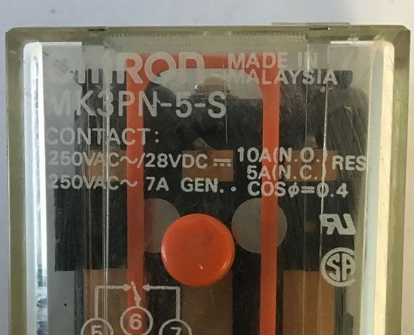 OMRON MK3PN-5-S RELAY 250VAC/28VDC 10A ***LOTOF2***2