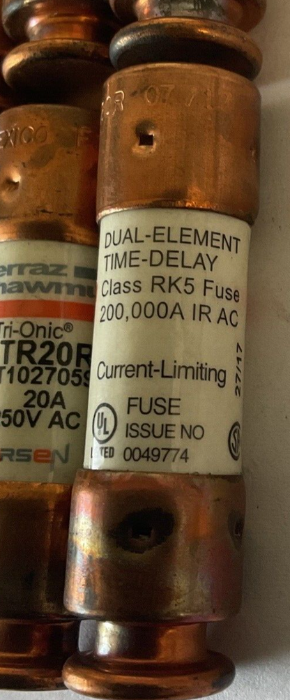 FERRAZ SHAWMUT TR20R 20A 250VAC  RK5****LOTOF18****2