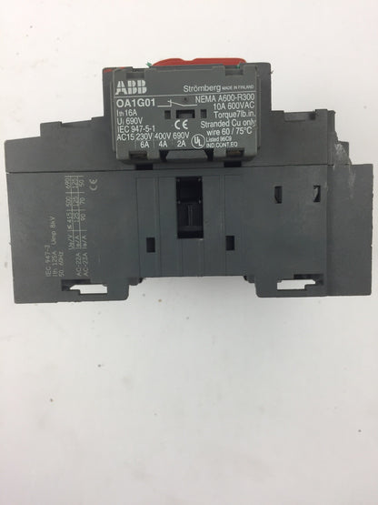 ABB OT125E3 GENERAL PURPOSE SWITCH 600 VAC 100 A W/2 OA1G01 AUXILIARY CONTACTS3
