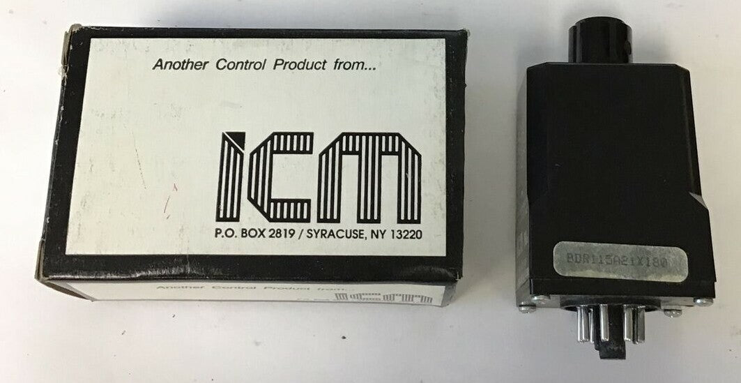 ICM BDR115A21X180 TIMING RELAY 10A 1/6HP 120VAC 0