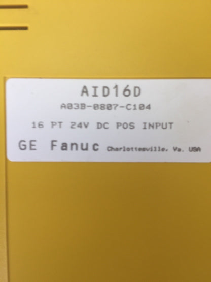 FANUC A03B-0807-C104 INPUT MODULE 16 PT 24VDC AID16D1