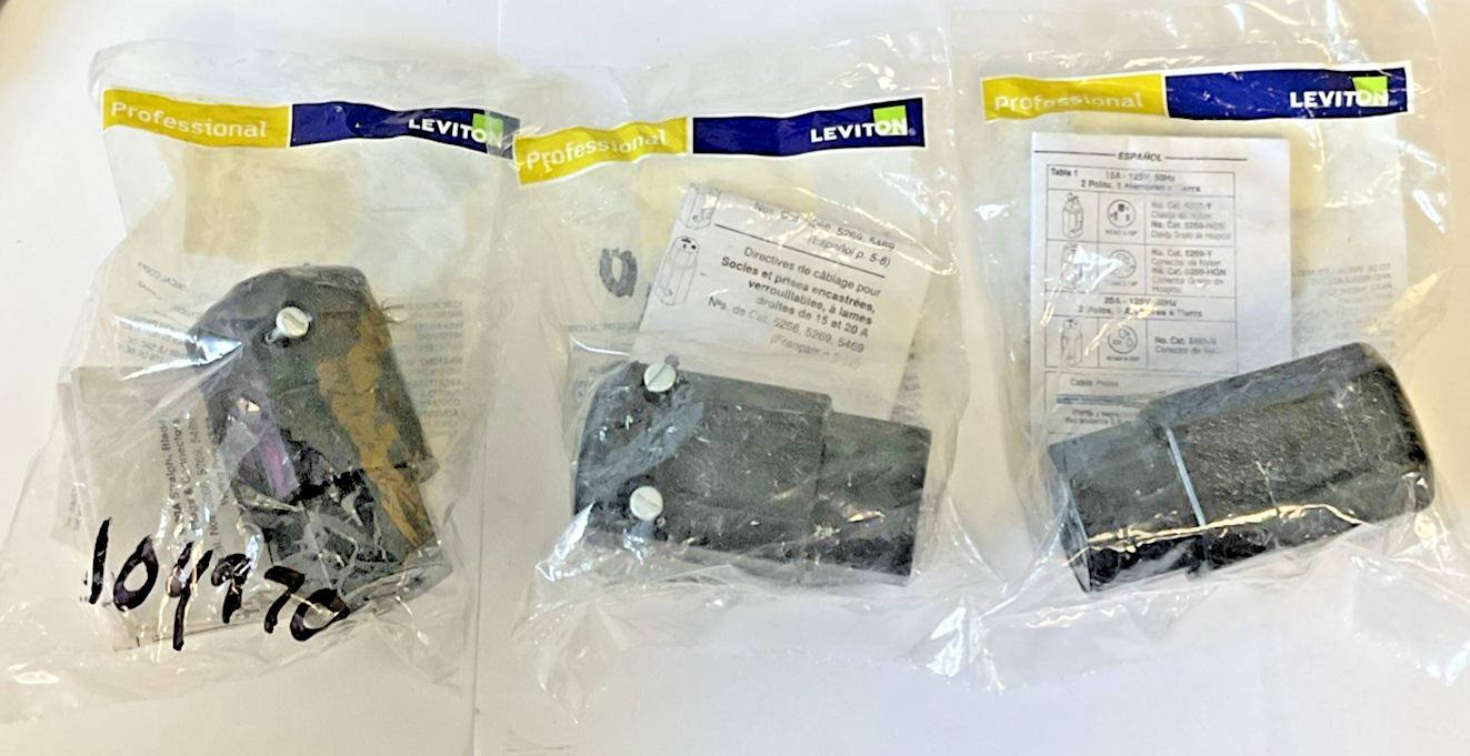 LEVITON 257-5269-N GROUND WIRE CONNECTOR 15A 125V 60HZ***LOTOF3***0