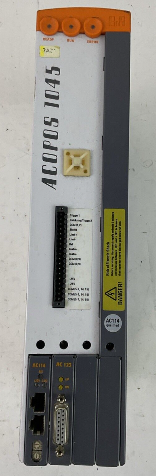 B&R ACOPOS 1045 8V1045.00-2 REV VA SERVO DRIVE 8AC123.60-1 REV E0 8AC114-60.20