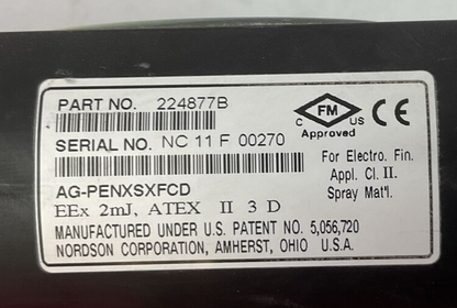 NORDSON 224877B VERSA-SPRAY II POWDER COATING GUN1