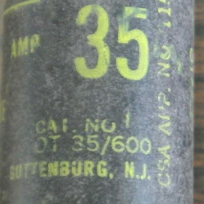 LOT of 6 / CEFCO OT35/600 ONE TIME FUSE / 35A / 600V / NEW SURPLUS / OT352