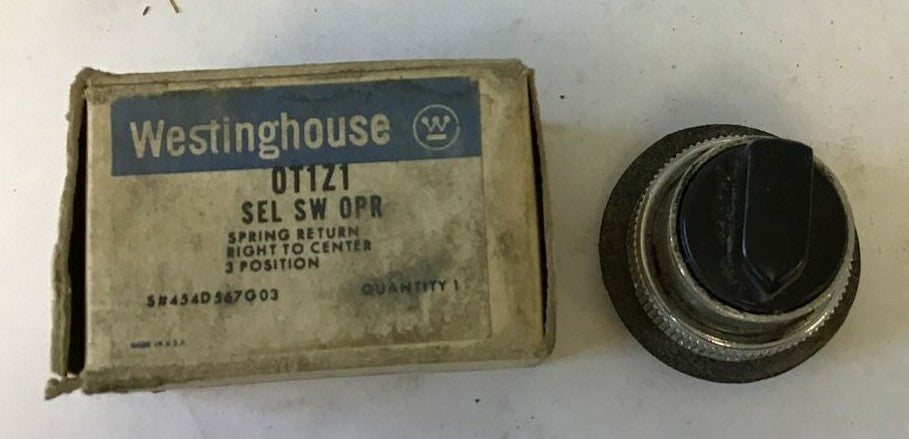 WESTINGHOUSE OT1Z1 SELECTOR SWITCH OPERATOR SPRING RETURN 3POS ***LOTOF2***1
